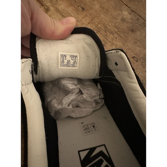 Vans Super Lowpro Black + Silver Sneakers Size 10.5 NIB NEW - Picture 9 of 10